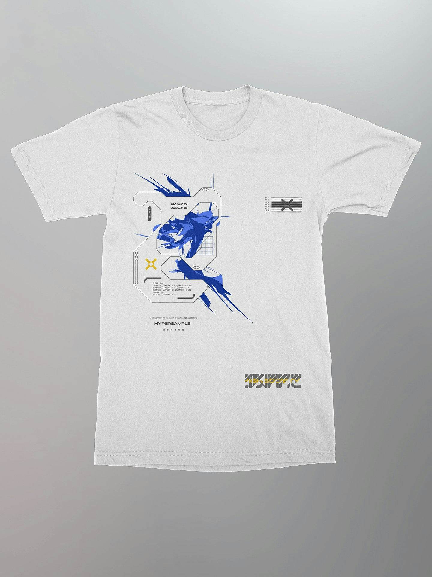 Hypersample Shirt [White], Classic Style T-Shirts, Premium New Shirt